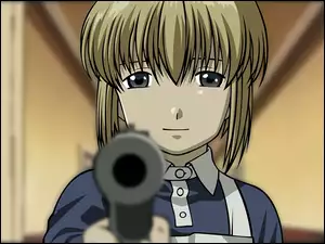 lufa, osoba, Gunslinger Girl, pistolet, cel, pistolet