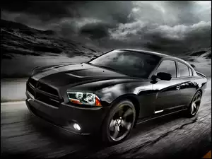 Charger, Czarny, Dodge
