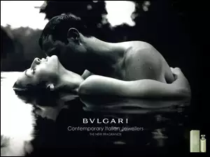 perfumy, akt, kobieta, Bvlgari, flakon, mężczyzna, woda