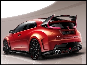 Honda, Tył, Civic, Type R