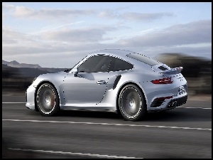 Srebrne, Turbo, Porsche, 911