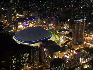 Japonia, Noc, Tokio, Miasto