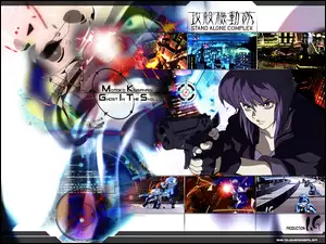 Ghost In The Shell, pistolet, miasto, postać