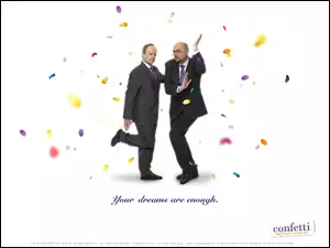 Confetti, Jason Watkins, garnitur, Vincent Franklin