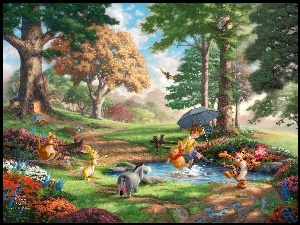 Thomas Kinkade, Malarstwo, Kubuś Puchatek, Disney