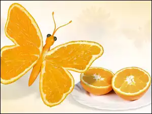 Pomarańcze, Motyl