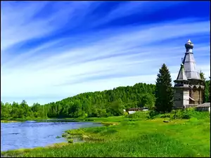 Rzeka, Kościółek, Las