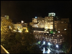Budynki, Sapporo, Miasto nocą