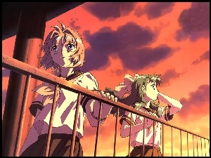 balkon, Onegai Twins, ludzie