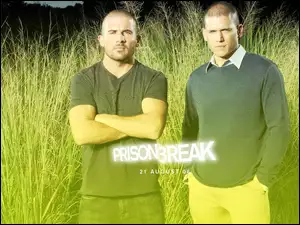 Prison Break, trawa, Wentworth Miller, Dominic Purcell