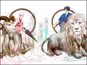 Znaki zodiaku, Naruto, Koziorożec, Lew