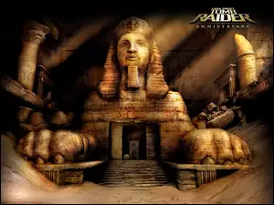 wrota, Tomb Raider Anniversary, sfinks