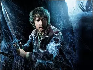 Pajeczyna, Hobbit, Bilbo, Pustkowie Smauga, Miecz
