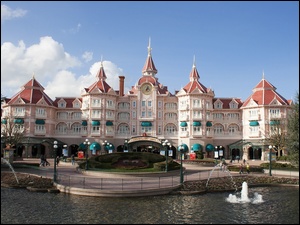 Paryż, Disneyland, Francja, Zamek