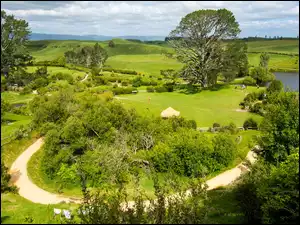 Droga, Matamata Hobbiton Park, Nowa Zelandia