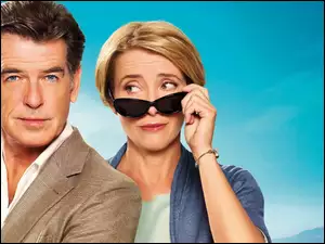 Pierce Brosnan, Okulary, Emma Thompson, Spojrzenie, Pierce Brosnan, Para