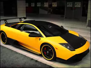 Żółty, Lamborghini, Murcielago