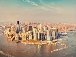 Nowy Jork, Manhattan, Z Lotu Ptaka