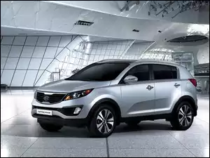 Kia Sportage, Srebrny, SUV