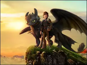 Film, Smok, Jak Wytresować Smoka 2, Człowiek, 2014, Animowany