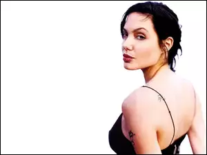 Angelina Jolie, czarny top