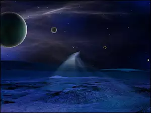 Kosmos, Fantasy, Planety, Gwiazdy