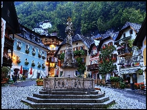 Hallstatt, Domy, Pomnik