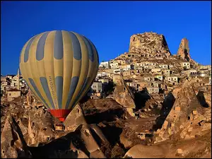 Kapadocja, Balon, Panorama, Ortahisar