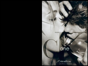 one, perfum, ck, mężczyzna, Calvin Klein, pocałunek, flakon, kobieta