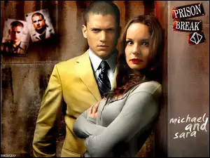 Sarah Wayne Callies, Prison Break, żółta, Wentworth Miller, marynarka