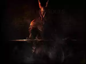Postać z mieczem z gry Dark Souls