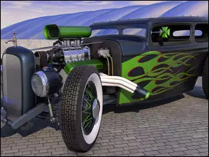 Zabytkowy samochód Ford Rat Rod