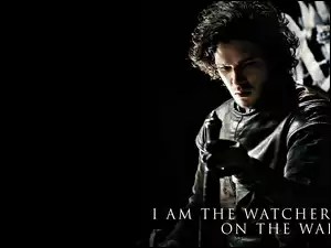 Plakat z angielskim aktorem Kit Harington z serialu Gra o Tron