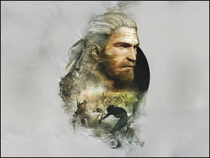 Mężczyzna w grafice z gry Wiedźmin 3