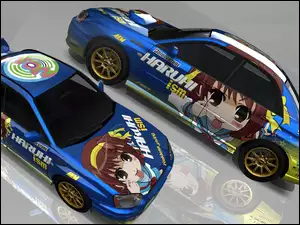 Anime, Subaru Impreza, Itasha