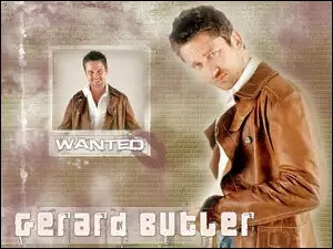 brązowa kurtka, Gerard Butler, wanted