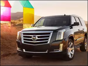 Escalade, Czarny, Terenowy, SUV, Cadillac