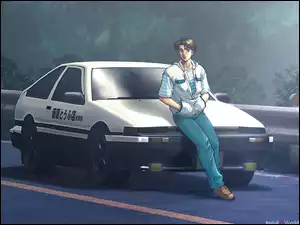 samochód, Initial D, facet