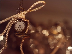 Zegarek, Bokeh, Ozdobny, Sznurek