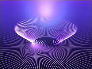 3D, Fioletowa, Abstrakcja