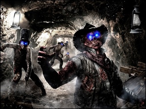 Kopalnia, Oczy, Zombi, Niebieskie