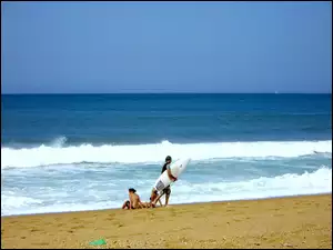 Fale, Plaża, Francja