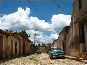Zabytkowe, Domy, Samochody, Ulica