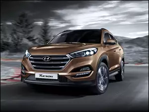 Samochód Hyundai Tuscon wyprodukowany w 2016 roku