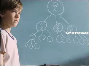 Pay It Forward, graf, Haley Joel Osment, tablica