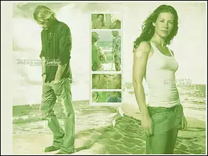 zdjęcia, Filmy Lost, Evangeline Lilly, Josh Holloway, woda