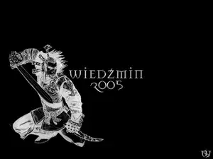 The Witcher, miecz, szkic, postać