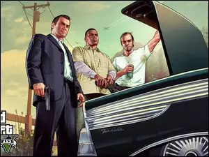 GTA V, Broń, Samochód, Postacie