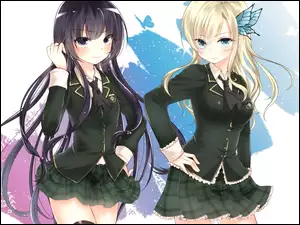 Dziewczyny, Anime, Motyle, Manga