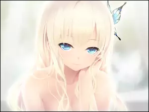 Blondwłosa, Anime, Dziewczyna, Manga